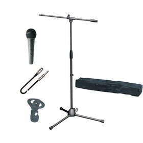 MIC STAND PACK (XLR-Jack) - Mic Stand, Bag, Clip and Cable