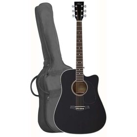 LSPCEQBK(BB) Acoustic Electric Cutaway Guitar Pack - Black
