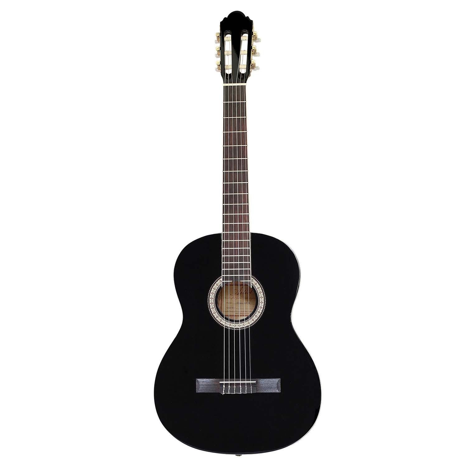 Artist CL44BK Full Size Classical Nylon String Guitar Pack 39 Black