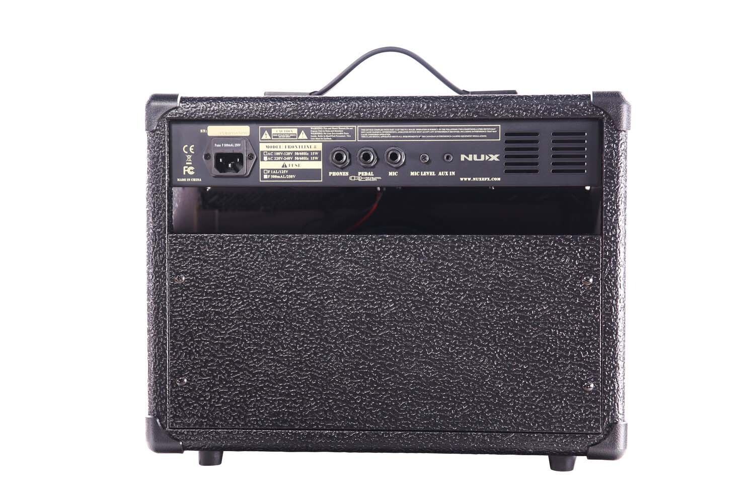 NuX Frontline 15 Guitar Combo Amplifier 15W + Mic and AUX Inputs Nux