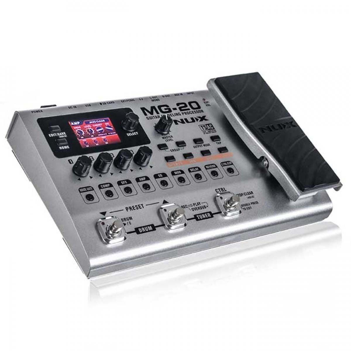 NuX MG20 Guitar Modeling Processor Multi FX Pedal Board NUX