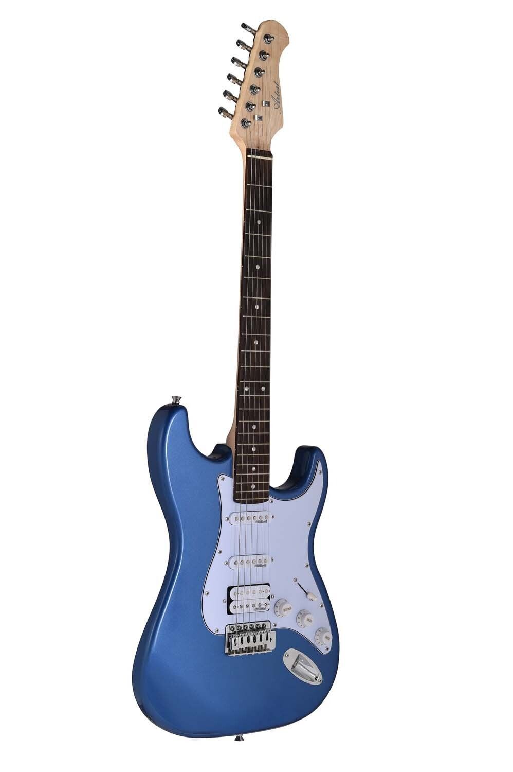 Artist STHPK Metallic Blue Electric Guitar Plus Amp