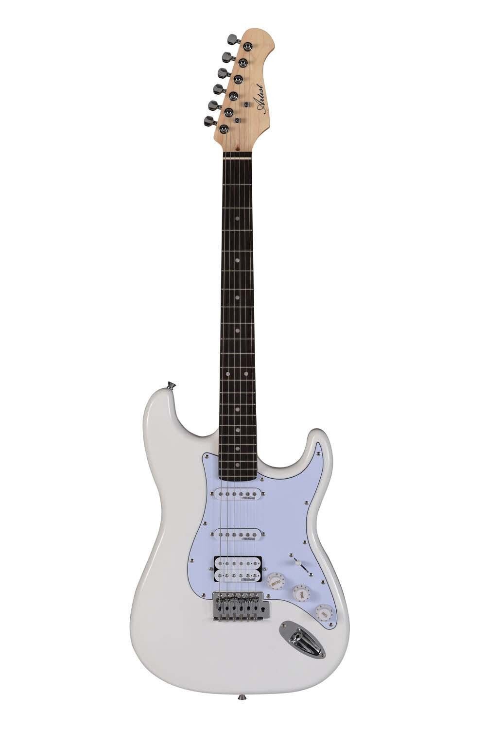 Artist STHPK White Electric Guitar Plus Amp