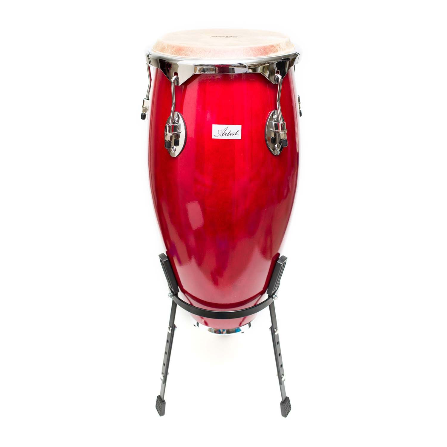 Artist CG11 Red Conga Drum 11 Inch + stand