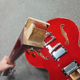 Damaged Artist Cherry58TRM Semi-Hollow Electric Guitar w/ Tremolo thumbnail