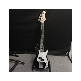 Damaged Artist APG34 Black 3/4 Size Bass Guitar w/ Accessories thumbnail
