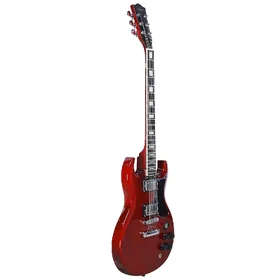 Artist AG100 Red Electric Guitar w/ Bullbucker Pickups & Black Case thumbnail