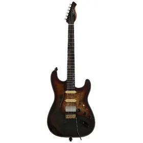 Artist AS78 Bound Burl Electric Guitar & Tweed Case thumbnail