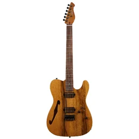 Customer Returned Artist AT Limba Semi-Hollow Natural Electric Guitar w/ Humbucker Pickups & Padded Bag thumbnail