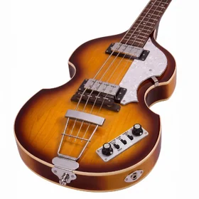 Customer Returned Artist AVB1 Sunburst Semi-Hollow Electric Bass Guitar thumbnail