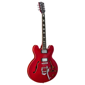 Damaged Artist Cherry58TRM Semi-Hollow Electric Guitar w/ Tremolo thumbnail