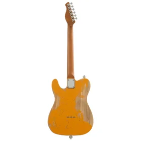 Customer Returned Artist AT53 Mustard Aged Electric Guitar w/ Hot Single Coil Pickups thumbnail