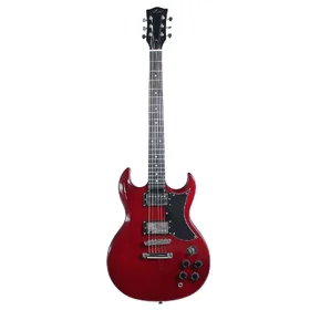 Damaged Artist AG1 Red Electric Guitar w/ Humbucker Pickups & Accessories thumbnail