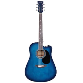 Factory 2nd Artist LSPC Blue Beginner Acoustic w/ Cutaway Guitar Pack thumbnail
