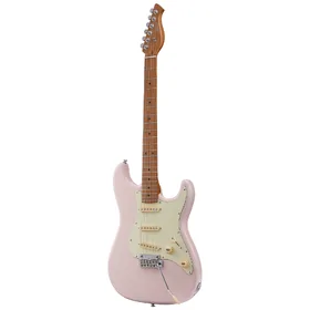 Artist ASMPP Pastel Pink Electric Guitar w/ Single Coil Pickups thumbnail