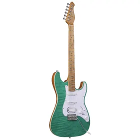 Artist AS30 Green Flame Electric Guitar w/ HSS Pickups thumbnail