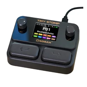 Soran JME03A Grey Tiny Stomp Desktop Multi Effects Processor w/ NAM Loader thumbnail