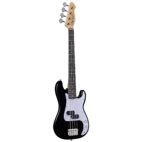 Artist APG34 Black 3/4 Size Bass Guitar w/ Accessories & 15 Watt Amp thumbnail