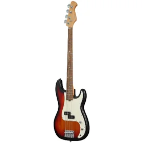 Customer Returned Artist APBDLX Deluxe Sunburst Bass Guitar & Padded Bag thumbnail