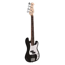 Damaged Artist APG34 Black 3/4 Size Bass Guitar w/ Accessories thumbnail