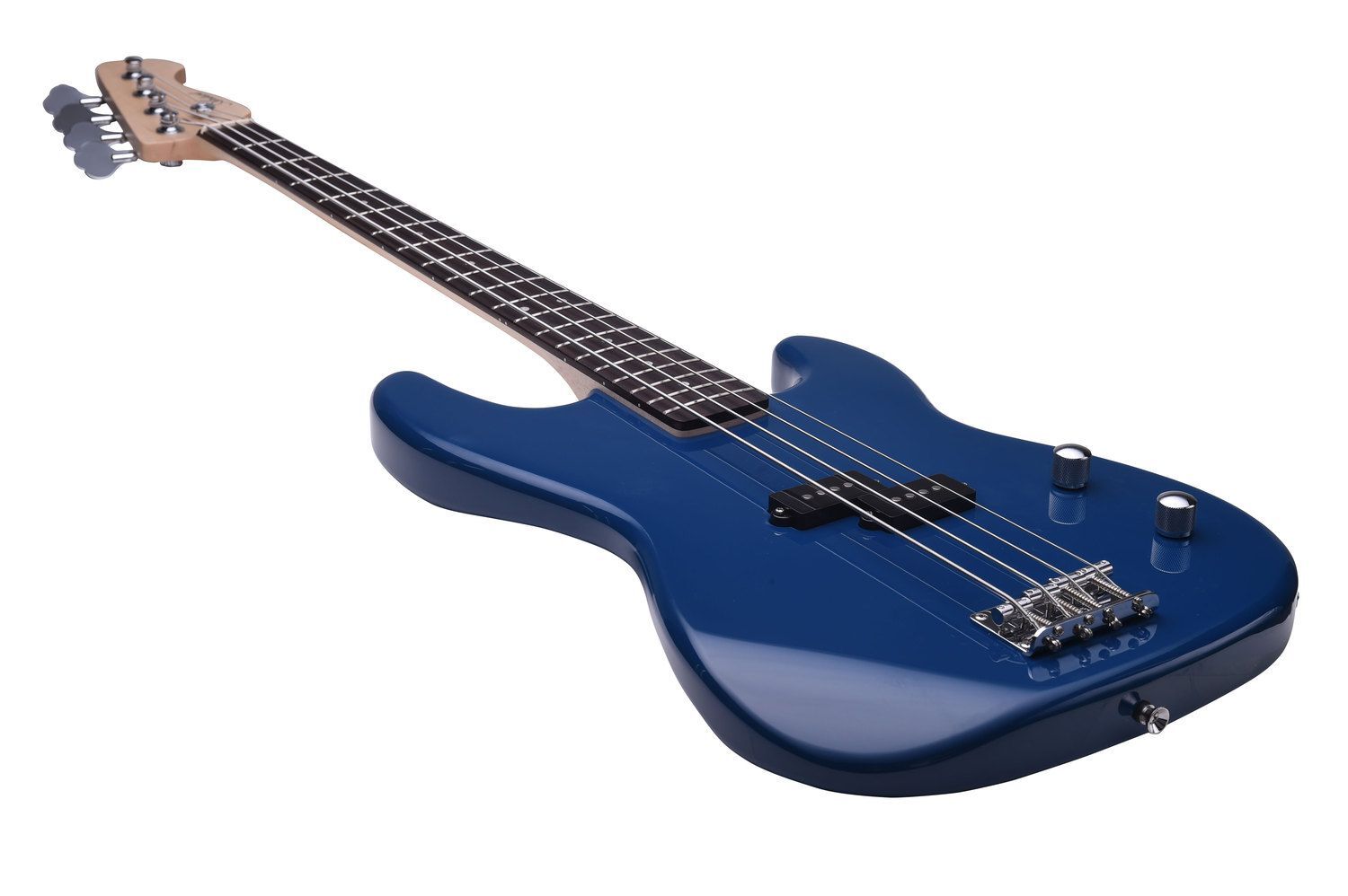 Artist PB2 Blue Electric Bass Guitar with Accessories