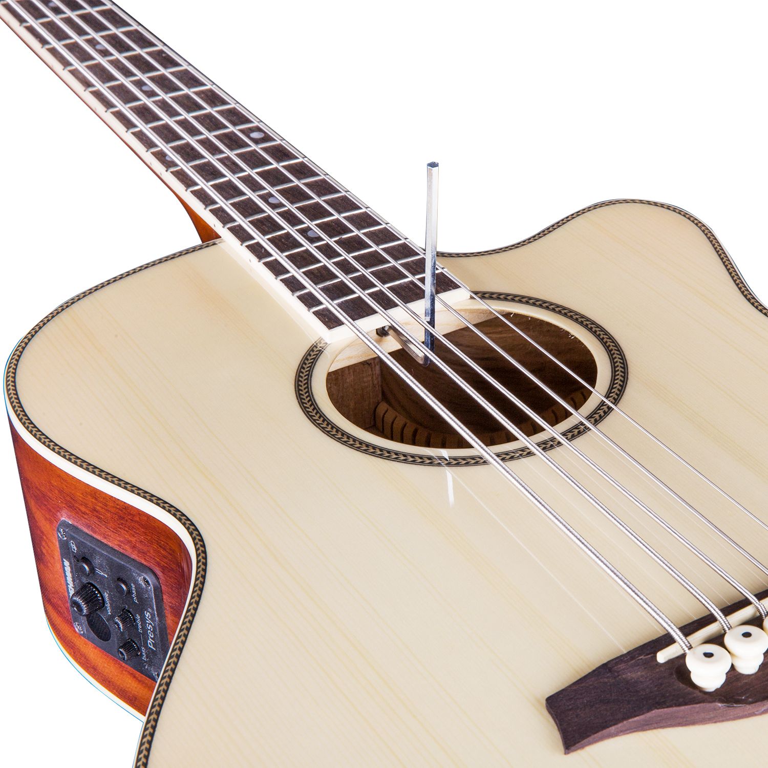 Artist ABJ605CEQ 5String Acoustic Electric Bass with Cutaway + EQ Artist ABJ605CEQ 5String Acoustic Electric Bass with Cutaway + EQ