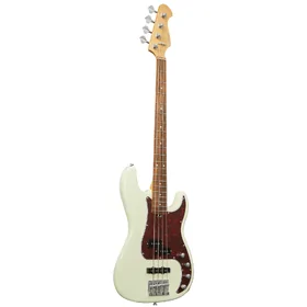 Artist APJ4A Vintage White Active / Passive Bass Guitar & Padded Bag thumbnail