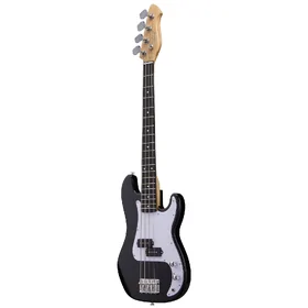 Artist APG34 Black 3/4 Size Bass Guitar w/ Accessories thumbnail