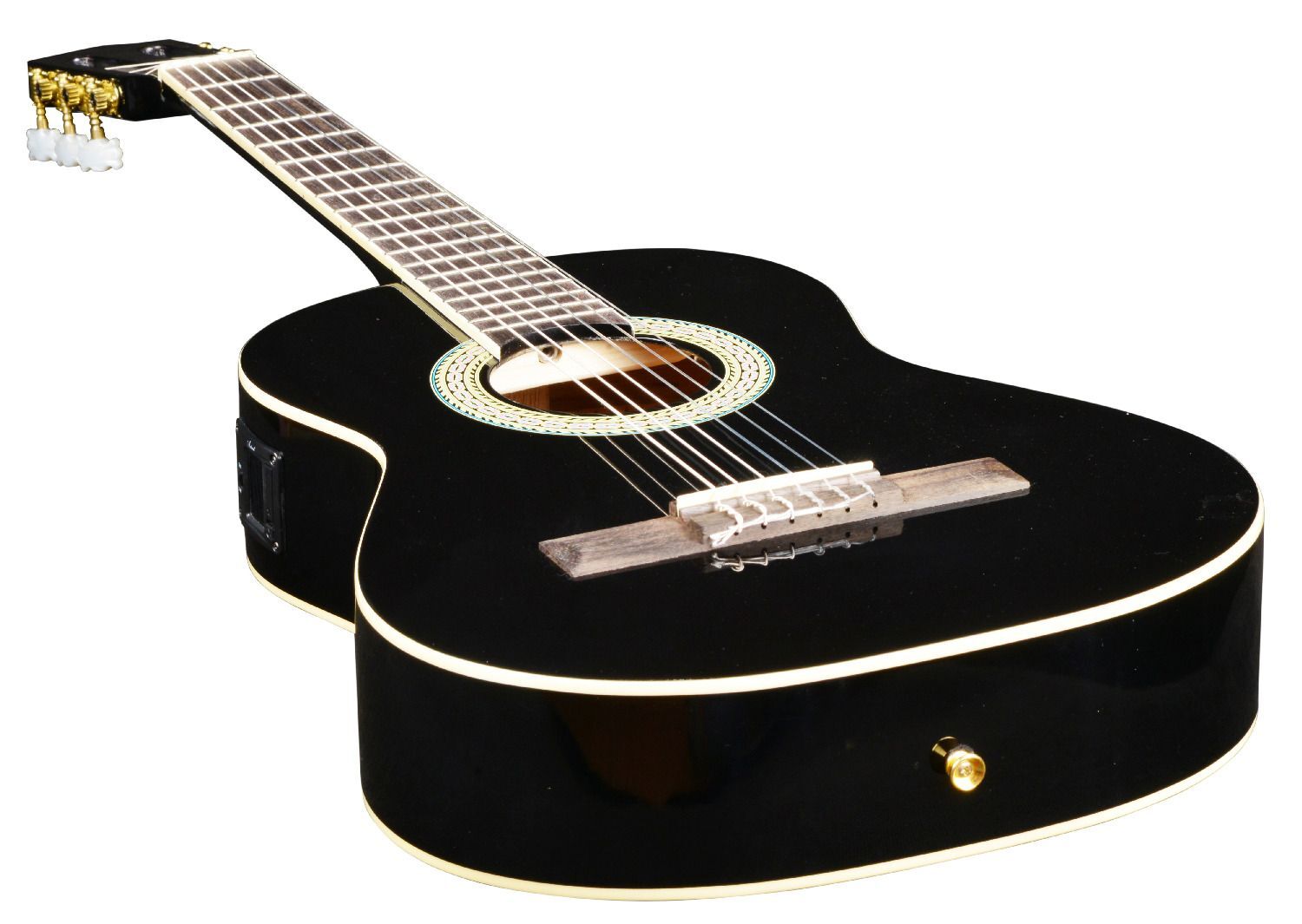 Artist CL34BK 3/4 Size Classical Guitar Pack, Nylon String Black