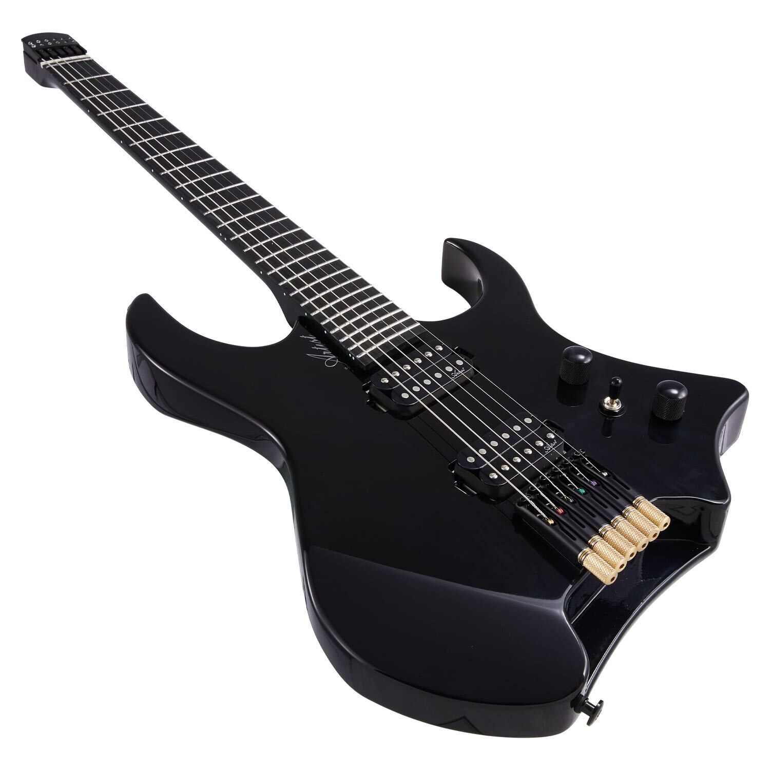 Artist AMS6BK Black Headless Multiscale 6-string Electric Artist AMS6BK Black Headless Multiscale 6-string Electric