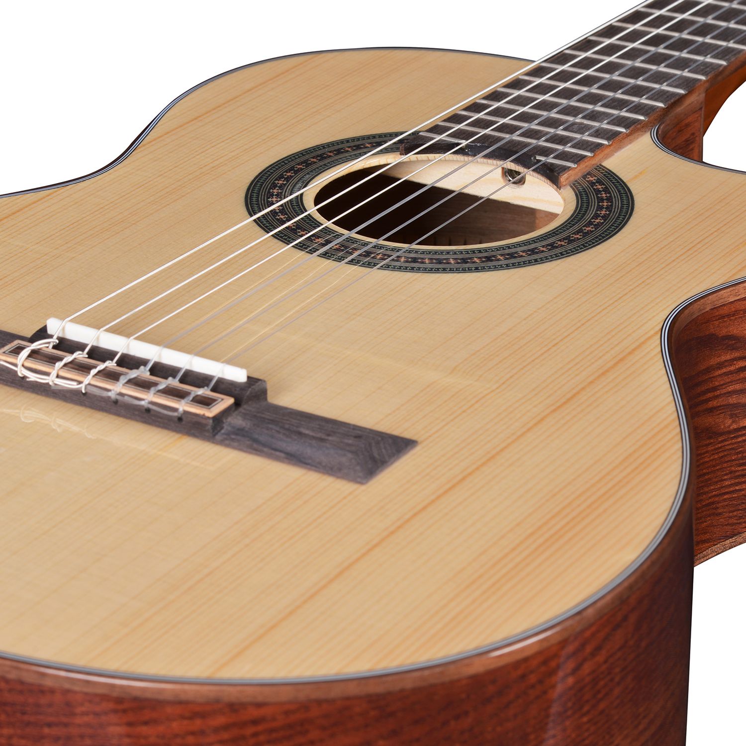 Customer Returned Artist CS180CEQ Solid Spruce Top Classical Guitar