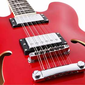 Artist Cherry12 12 String Semi-Hollow Electric Guitar w/ Black Case thumbnail