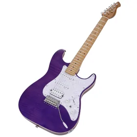 Artist AS30 Purple Flame Electric Guitar w/ HSS Pickups thumbnail