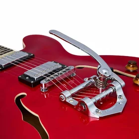 Damaged Artist Cherry58TRM Semi-Hollow Electric Guitar w/ Tremolo thumbnail