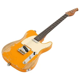 Customer Returned Artist AT53 Mustard Aged Electric Guitar w/ Hot Single Coil Pickups thumbnail