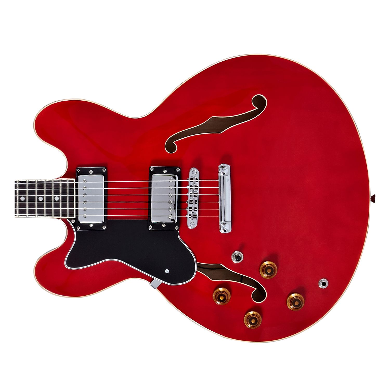 Artist CHERRY58L Left Handed 'ES' Style Hollow Body Electric Guitar