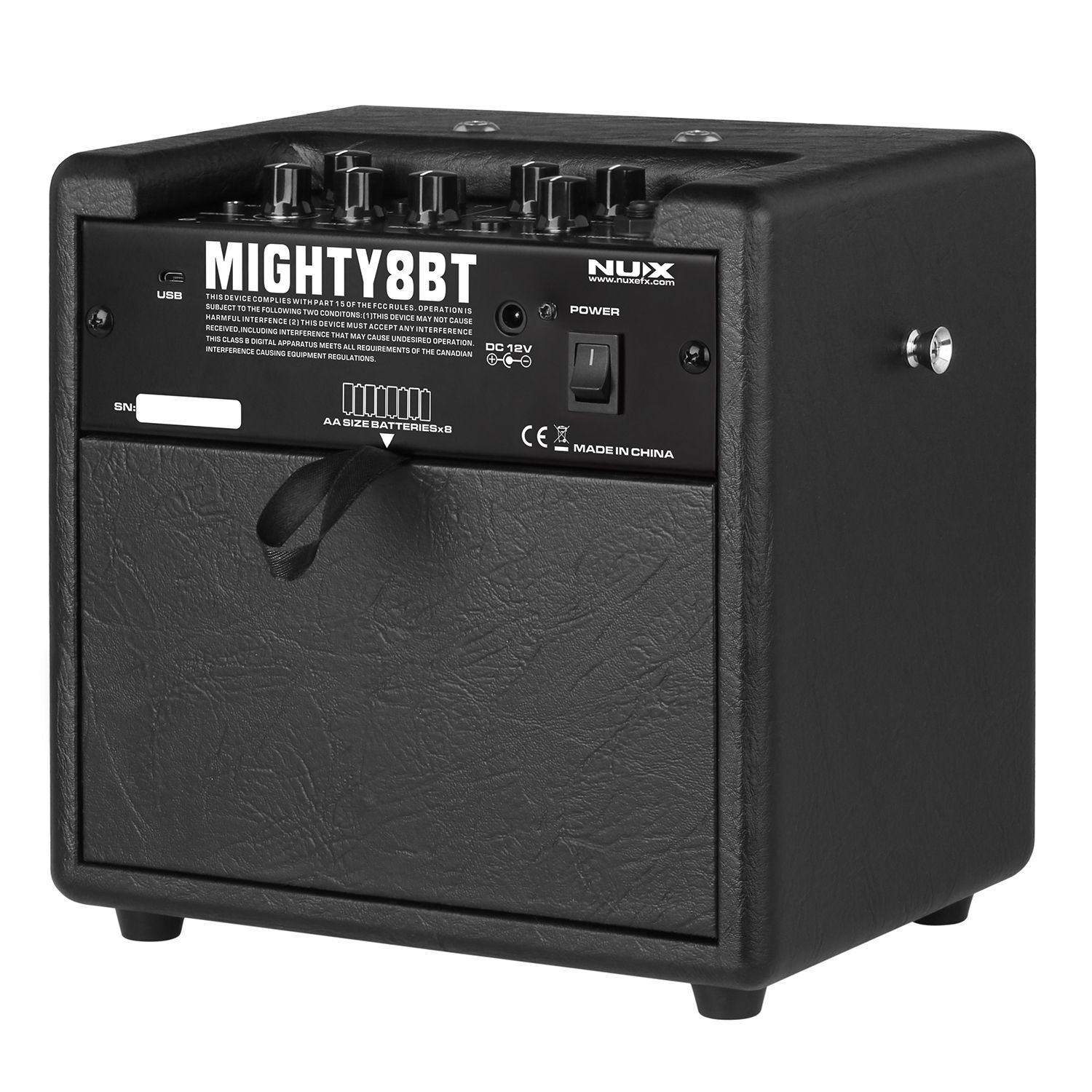 Nux Mighty8BT Portable Cube Electric Guitar Amplifier with Bluetooth