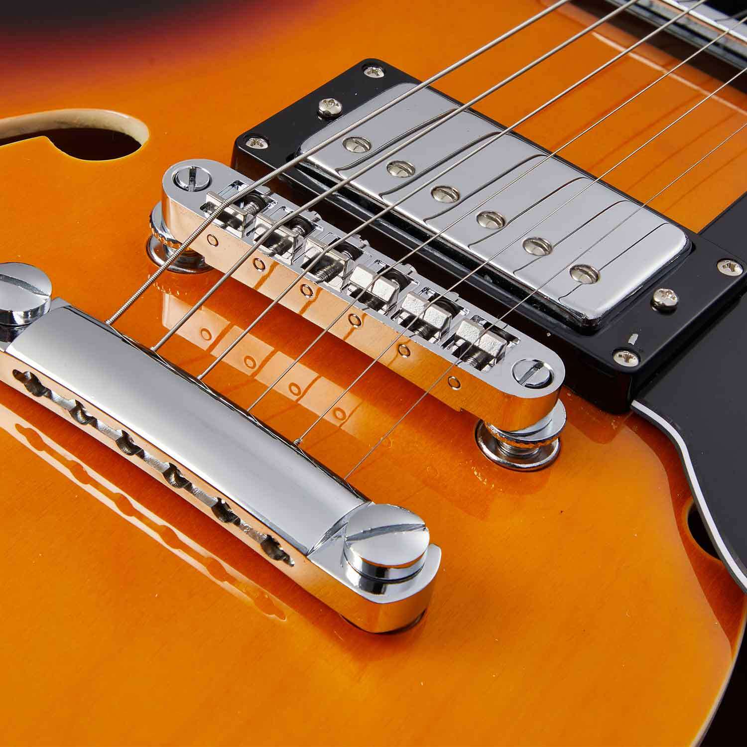 Artist Brownburst58 SemiHollow Electric Guitar w/ Humbuckers & Bag