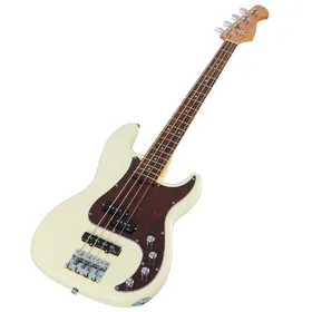 Artist APJ4A Vintage White Active / Passive Bass Guitar & Padded Bag thumbnail