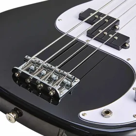 Artist APG Black Bass Guitar w/ Pickguard & Accessories thumbnail