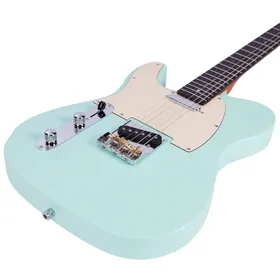 Artist AT53 Left Handed Vintage Green Electric Guitar w/ Hot Single Coil Pickups thumbnail