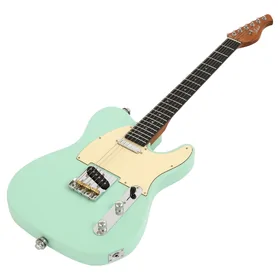 Artist AT53 Vintage Green Electric Guitar & Black Case thumbnail