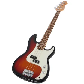 Customer Returned Artist APBDLX Deluxe Sunburst Bass Guitar & Padded Bag thumbnail