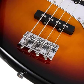 Customer Returned Artist AJB Sunburst Bass Guitar w/ Accessories thumbnail