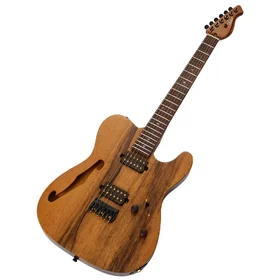 Customer Returned Artist AT Limba Semi-Hollow Natural Electric Guitar w/ Humbucker Pickups & Padded Bag thumbnail