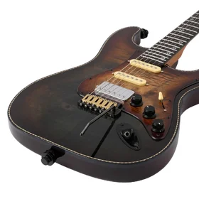 Customer Returned Artist AS78 Bound Burl Electric Guitar w/ HSS Pickups thumbnail