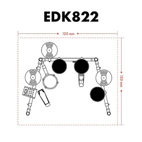 Customer Returned Artist EDK822 8-Piece Electronic Drumkit thumbnail