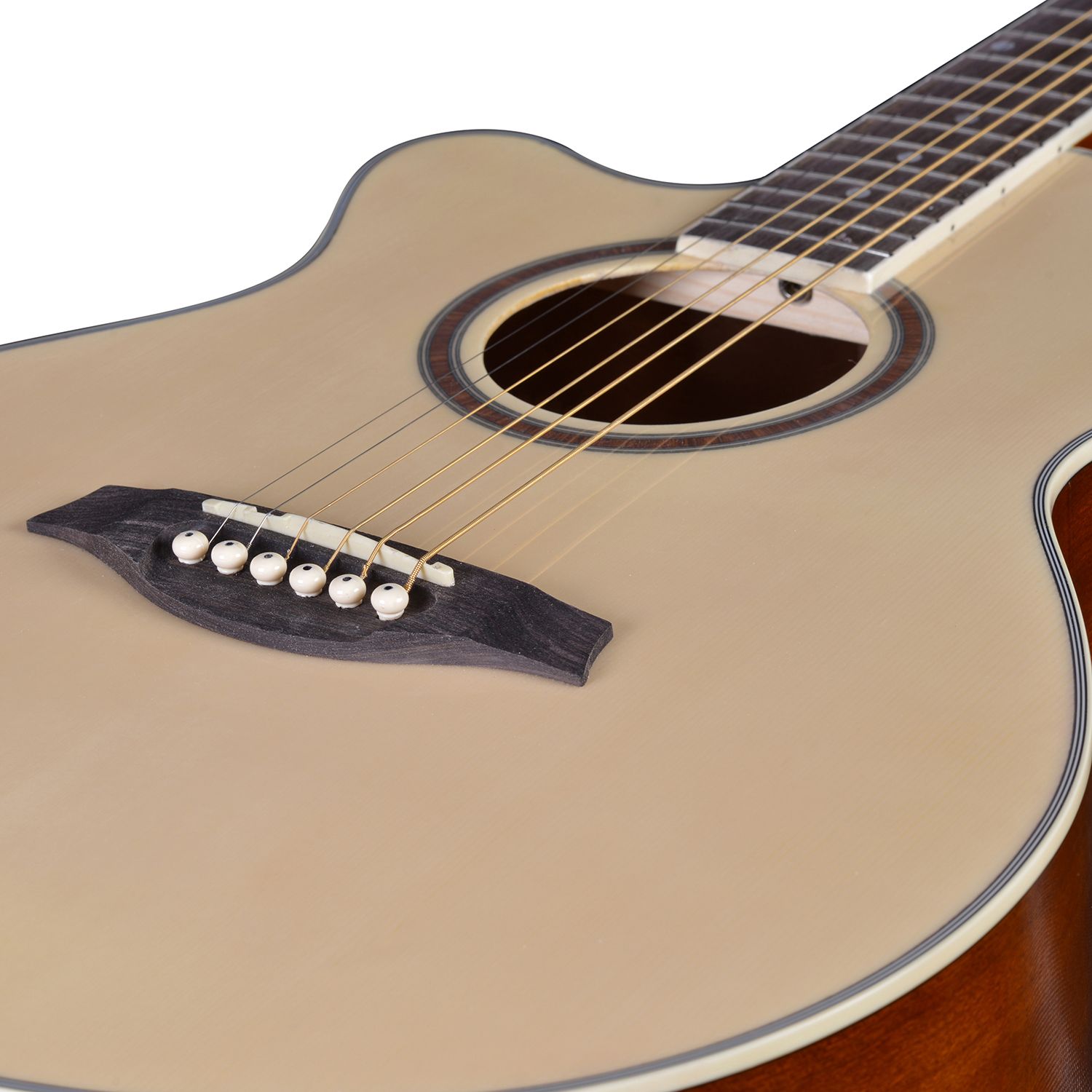 Artist LSPSNTL Beginner Left Handed Small Body Acoustic Guitar Pack