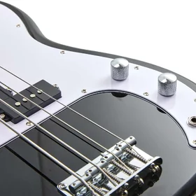 Artist APG Black Bass Guitar w/ Pickguard & Accessories thumbnail