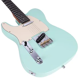 Artist AT53 Left Handed Vintage Green Electric Guitar w/ Hot Single Coil Pickups thumbnail